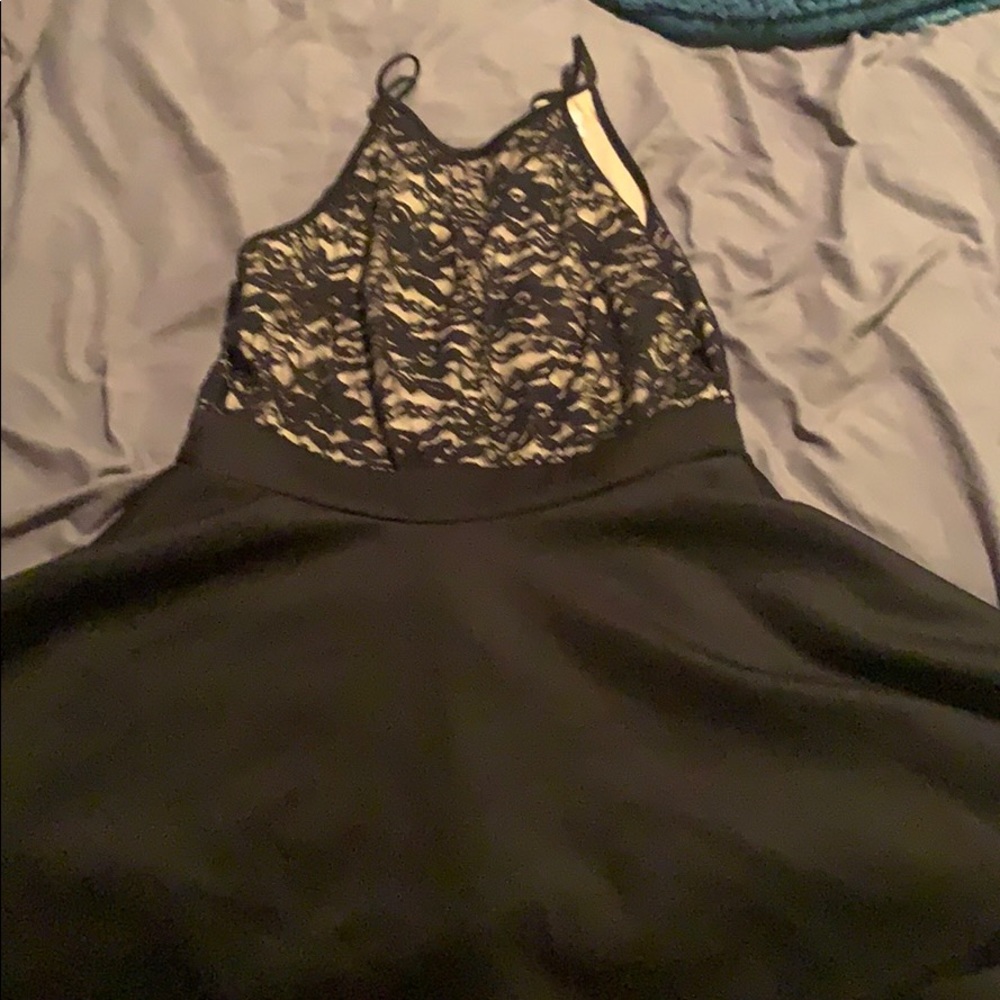Black homecoming/ skater dress